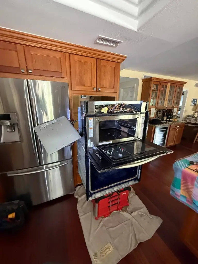 Complete oven repair setup — Constant Appliance tools